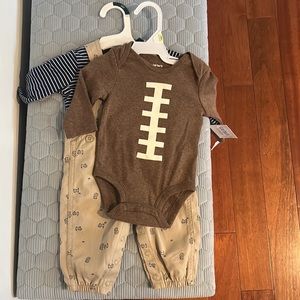3 month old clothes including adorable football onesie